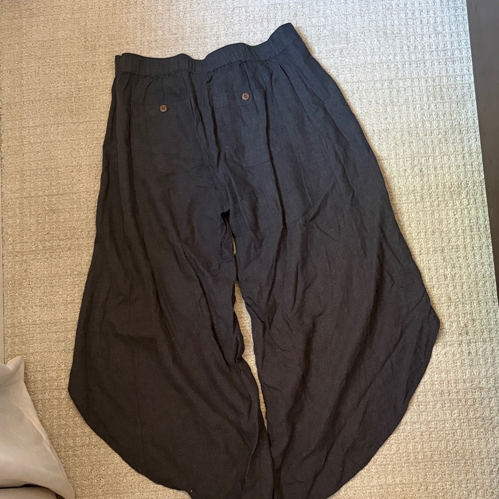 Wide Leg charcoal Patagonia  Palazzo Pants - Picture 5 of 6